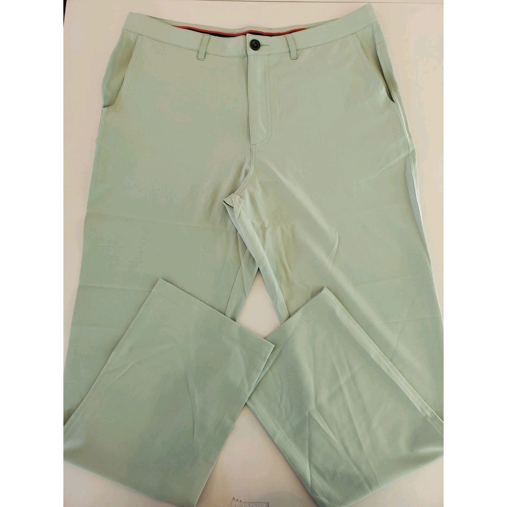 Short Par 4 Men's Golf Pants Mint Green Performance Stretch Size 34x32